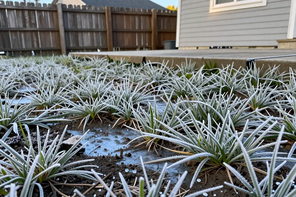 Can you pour a slab directly onto frozen ground?
