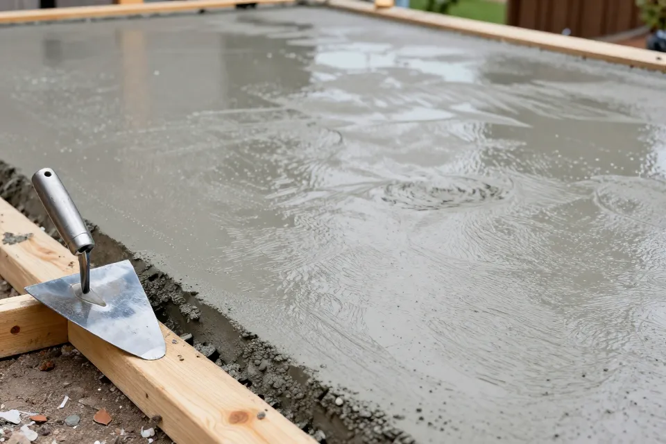 How long until you can walk on freshly poured concrete?