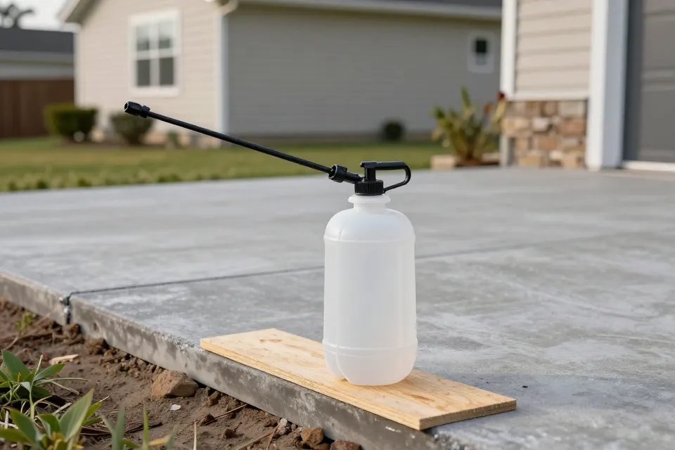 What usually happens if you seal concrete too early?