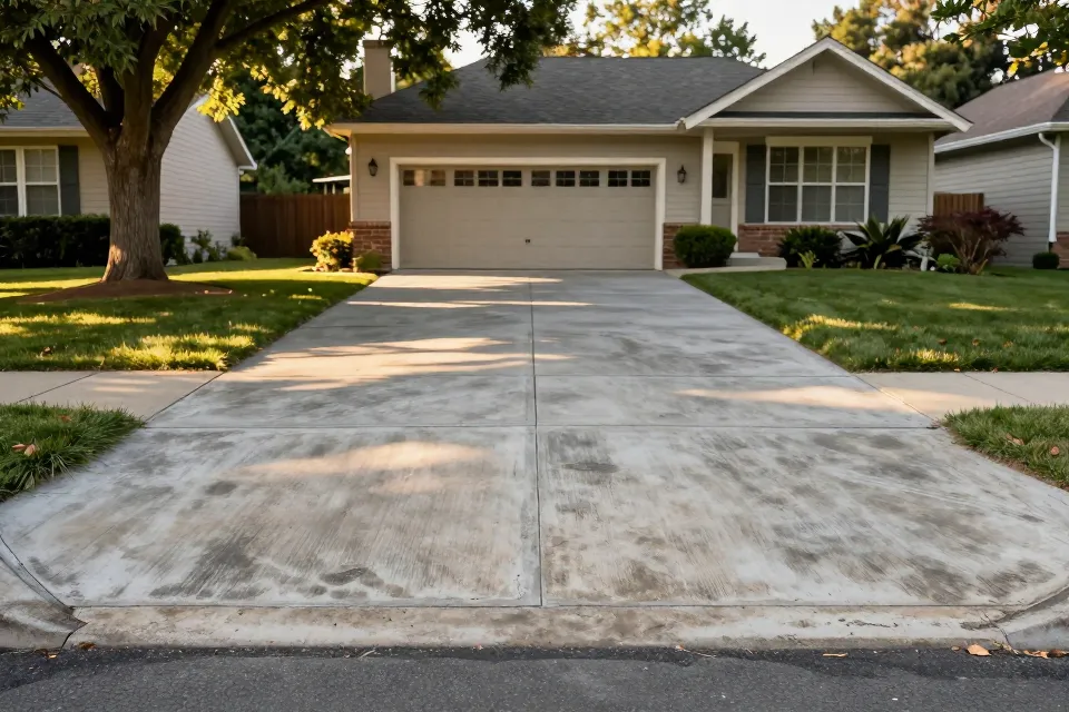 A properly installed and cured concrete driveway can last about...