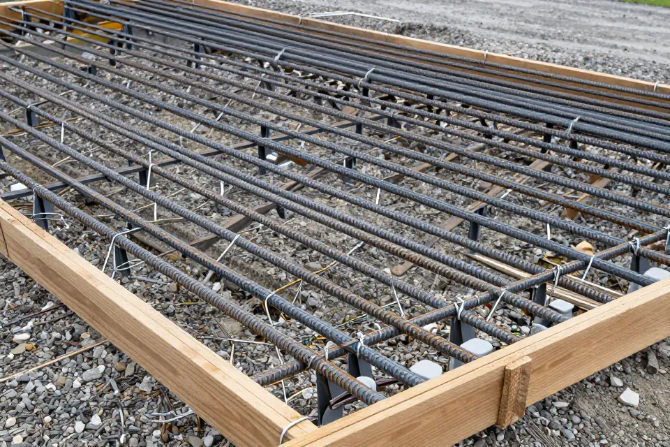 What is the main purpose of rebar in a driveway?