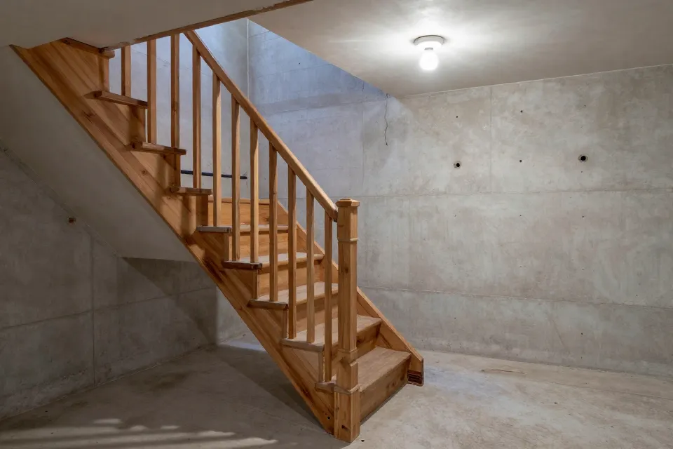 A horizontal crack across a basement wall with slight movement usually means: