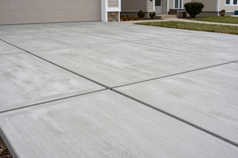 Control joints in concrete should be filled with what?