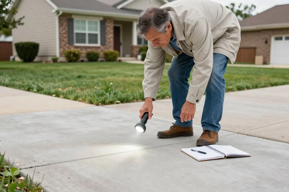 Which season is generally best for a full concrete inspection?