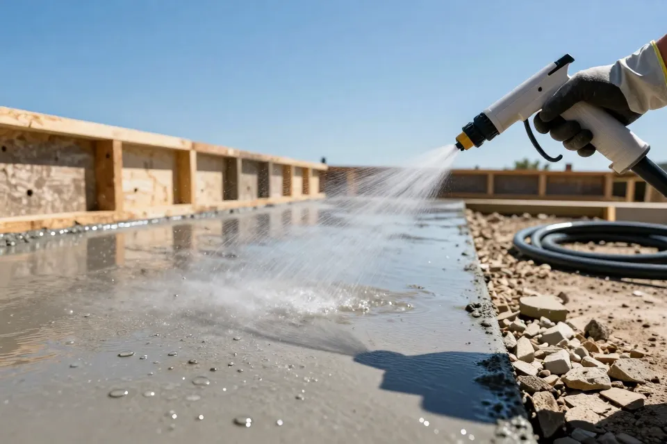 Pouring concrete on a very hot day raises the risk of what?